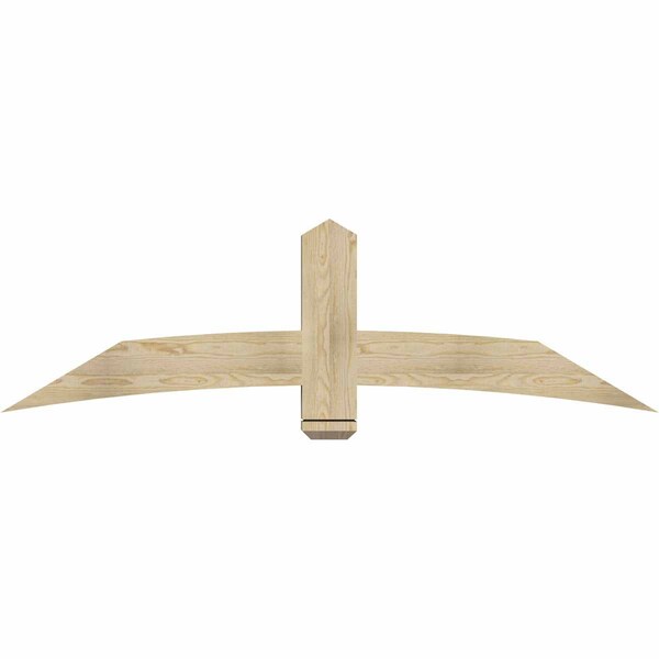 Ekena Millwork Bellingham Rough Sawn Timber Gable Bracket, Douglas Fir, 72"W x 21"H x 4"D x 6"F, 7/12 Pitch GBW072X21X0406BEL00RDF - main